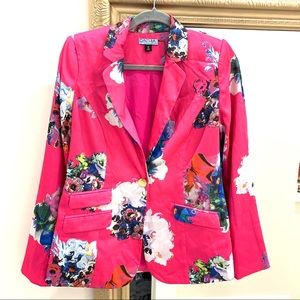 Cynthia Rowley Pink Floral Blazer